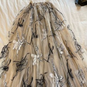 Anthropologie tulle maxi skirt